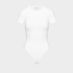 Aritzia Original Contour Crew Bodysuit White